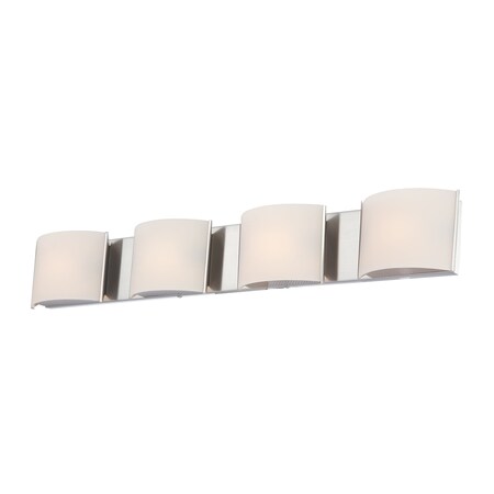 ELK LIGHTING Pandora 4-Light Vanity Sconce in Chrome with White Opal Glass BV6T4-10-15